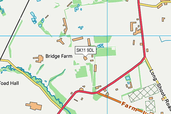 SK11 9DL map - OS VectorMap District (Ordnance Survey)