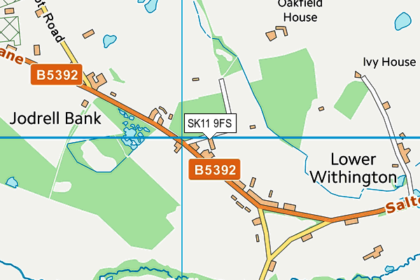 SK11 9FS map - OS VectorMap District (Ordnance Survey)