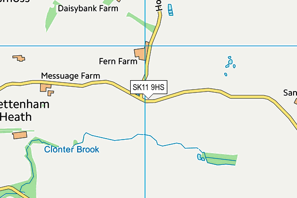 SK11 9HS map - OS VectorMap District (Ordnance Survey)