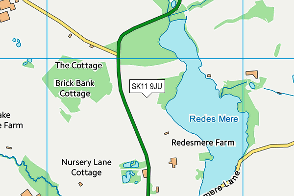 SK11 9JU map - OS VectorMap District (Ordnance Survey)