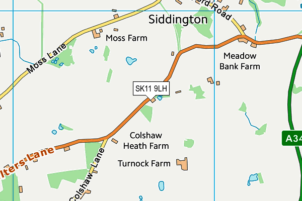 Map of SIDDINGTON SMITHY LIMITED at district scale