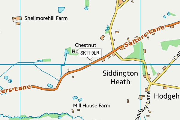 SK11 9LR map - OS VectorMap District (Ordnance Survey)