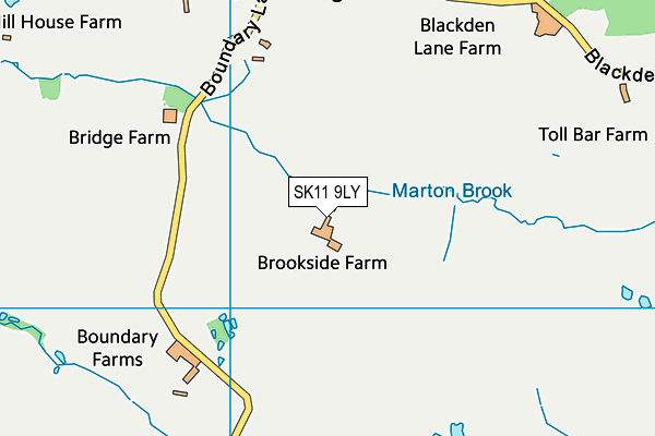 SK11 9LY map - OS VectorMap District (Ordnance Survey)