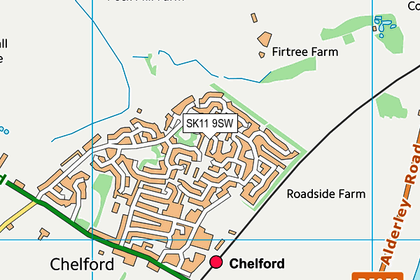 Map of CHESHIRE CBT LTD at district scale