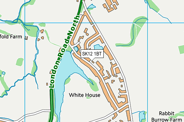 SK12 1BT map - OS VectorMap District (Ordnance Survey)