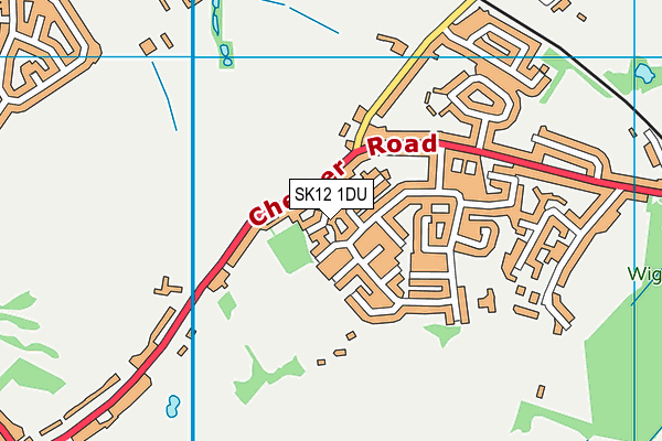 SK12 1DU map - OS VectorMap District (Ordnance Survey)