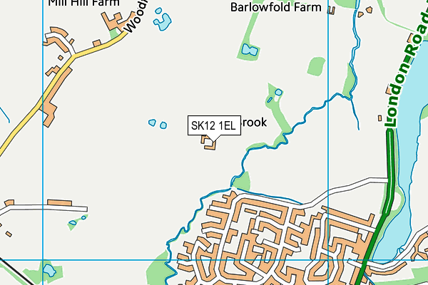 SK12 1EL map - OS VectorMap District (Ordnance Survey)