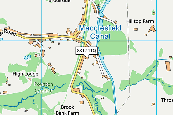 SK12 1TQ map - OS VectorMap District (Ordnance Survey)