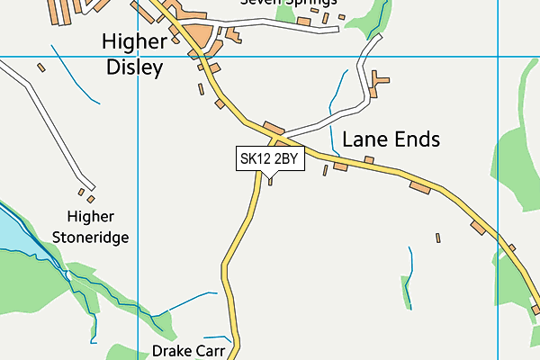 SK12 2BY map - OS VectorMap District (Ordnance Survey)