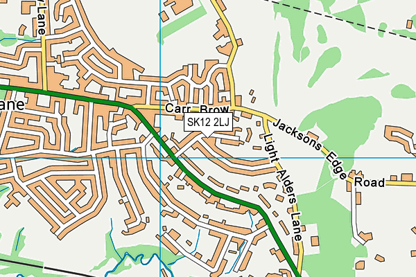 SK12 2LJ map - OS VectorMap District (Ordnance Survey)