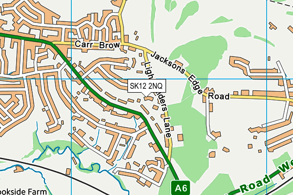 SK12 2NQ map - OS VectorMap District (Ordnance Survey)