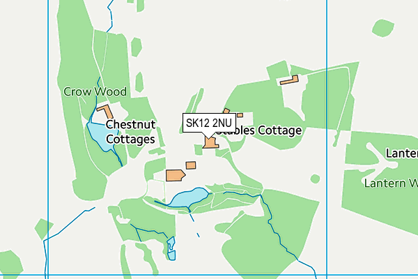 SK12 2NU map - OS VectorMap District (Ordnance Survey)