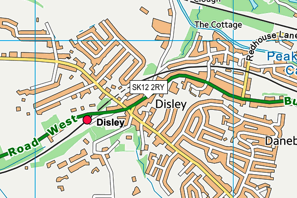 SK12 2RY map - OS VectorMap District (Ordnance Survey)