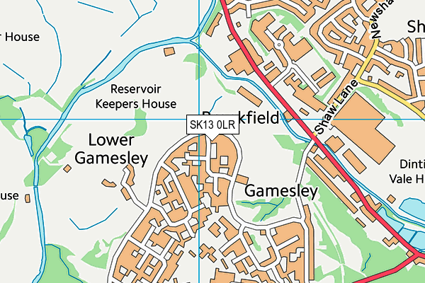 SK13 0LR map - OS VectorMap District (Ordnance Survey)