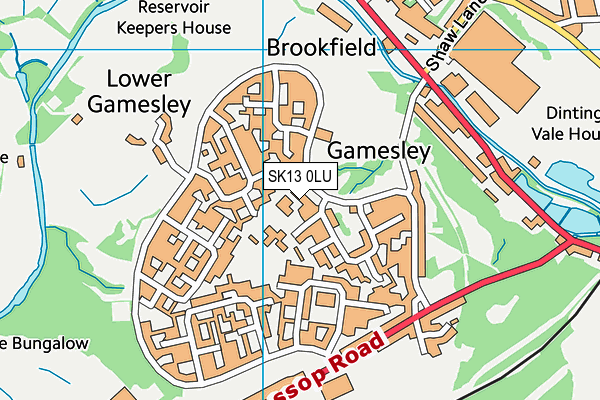 Gamesley Early Excellence Centre map (SK13 0LU) - OS VectorMap District (Ordnance Survey)