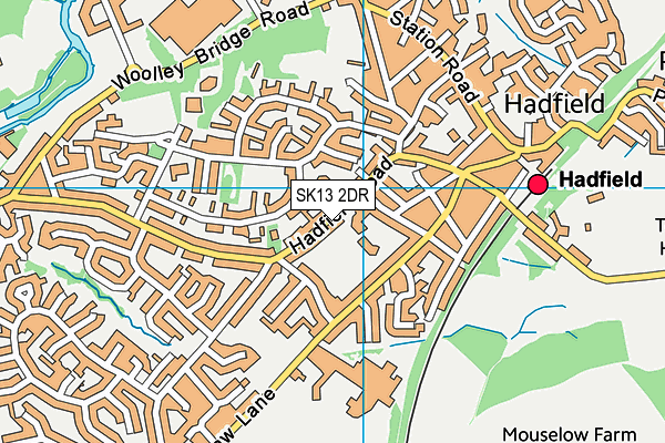 St Andrew's CofE Junior School map (SK13 2DR) - OS VectorMap District (Ordnance Survey)