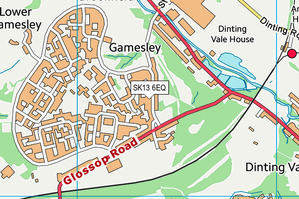 SK13 6EQ map - OS VectorMap District (Ordnance Survey)