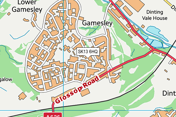 SK13 6HQ map - OS VectorMap District (Ordnance Survey)