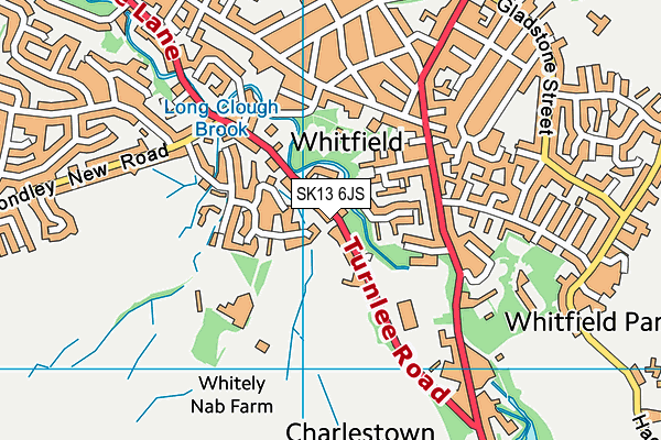 SK13 6JS map - OS VectorMap District (Ordnance Survey)