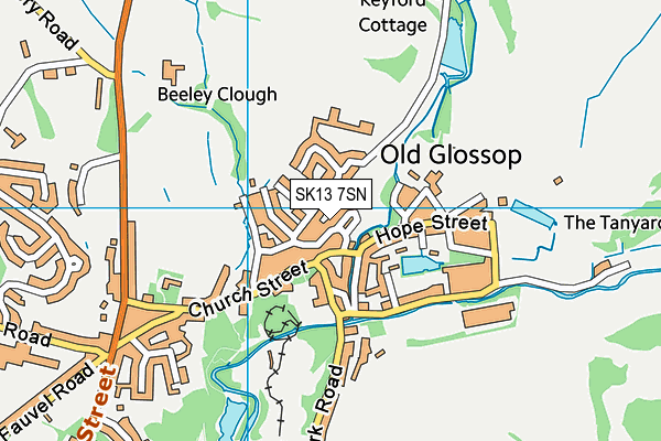 SK13 7SN map - OS VectorMap District (Ordnance Survey)