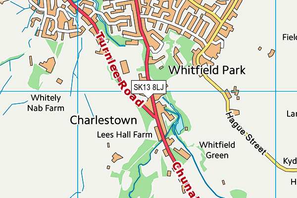 SK13 8LJ map - OS VectorMap District (Ordnance Survey)