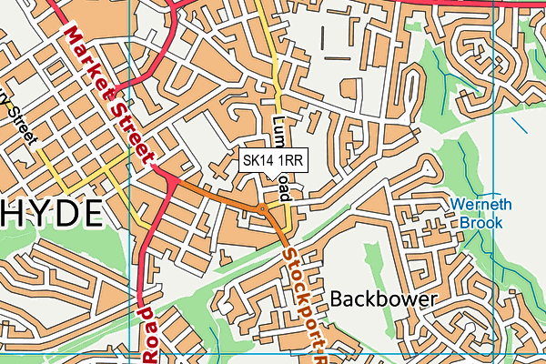 SK14 1RR map - OS VectorMap District (Ordnance Survey)