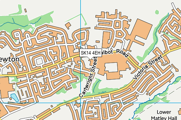 SK14 4EH map - OS VectorMap District (Ordnance Survey)