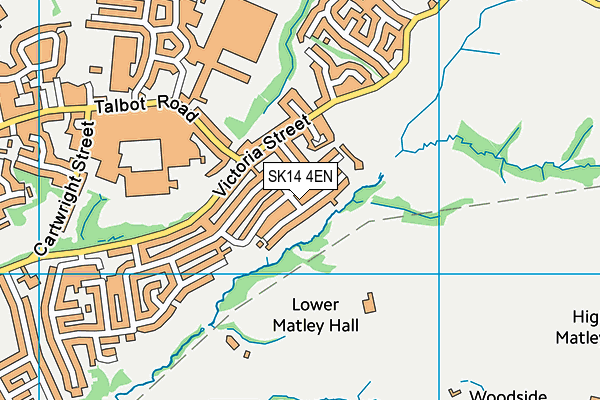 SK14 4EN map - OS VectorMap District (Ordnance Survey)