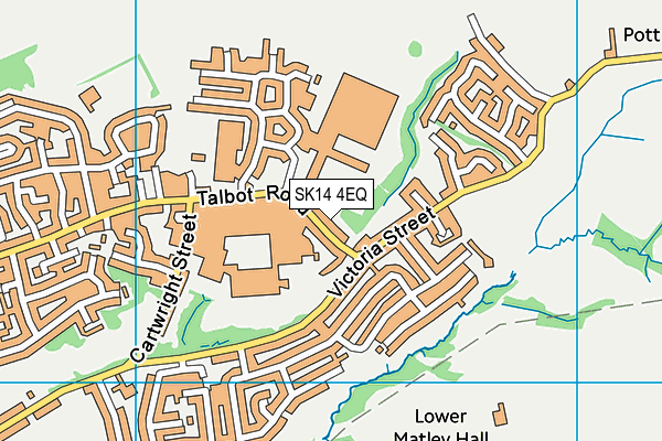 SK14 4EQ map - OS VectorMap District (Ordnance Survey)