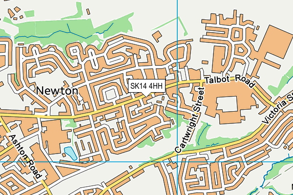 SK14 4HH map - OS VectorMap District (Ordnance Survey)