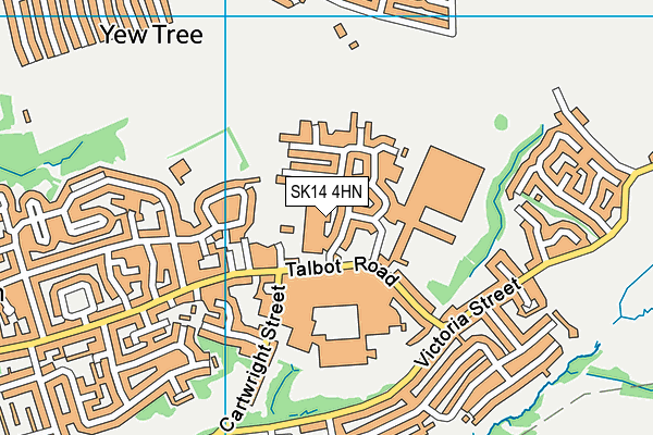 SK14 4HN map - OS VectorMap District (Ordnance Survey)