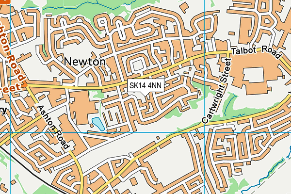 SK14 4NN map - OS VectorMap District (Ordnance Survey)