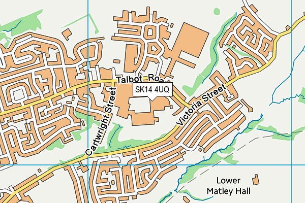 SK14 4UQ map - OS VectorMap District (Ordnance Survey)