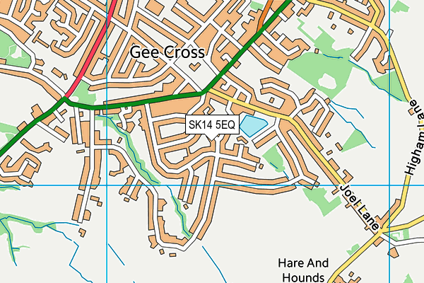 SK14 5EQ map - OS VectorMap District (Ordnance Survey)