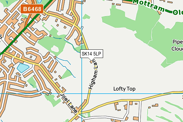 SK14 5LP map - OS VectorMap District (Ordnance Survey)