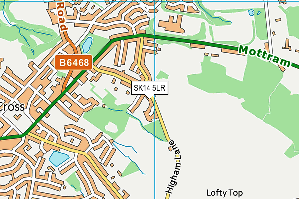 SK14 5LR map - OS VectorMap District (Ordnance Survey)