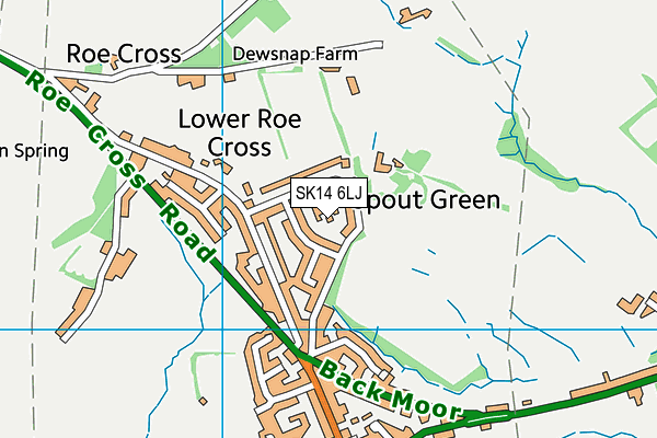 SK14 6LJ map - OS VectorMap District (Ordnance Survey)