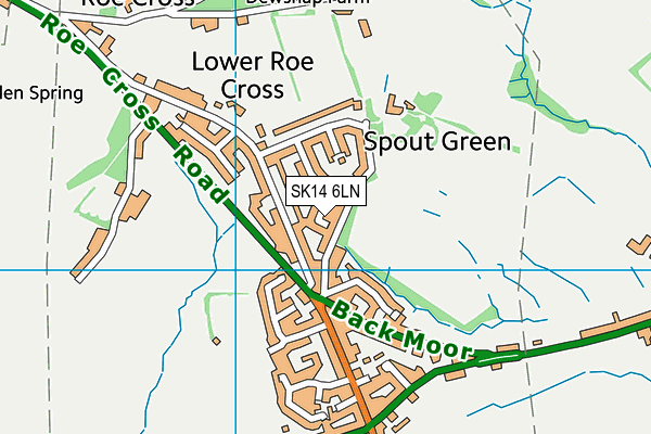 SK14 6LN map - OS VectorMap District (Ordnance Survey)