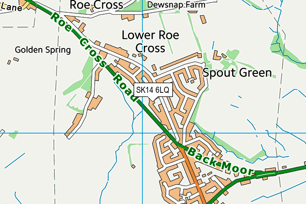 SK14 6LQ map - OS VectorMap District (Ordnance Survey)