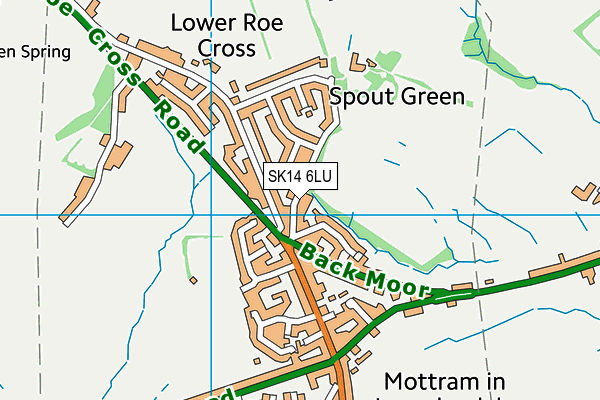 SK14 6LU map - OS VectorMap District (Ordnance Survey)