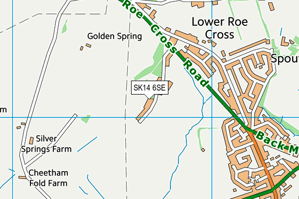 SK14 6SE map - OS VectorMap District (Ordnance Survey)