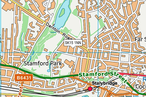 SK15 1NN map - OS VectorMap District (Ordnance Survey)