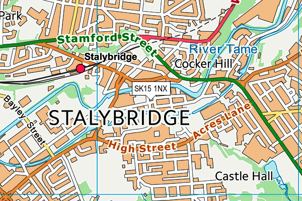 Map of VEVAS STALYBRIDGE LTD at district scale