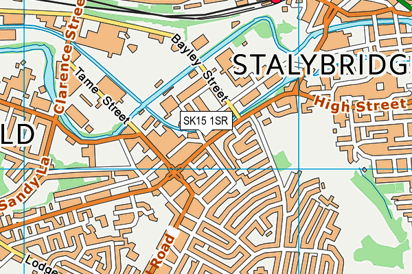 Stanley Square Conservative Club map (SK15 1SR) - OS VectorMap District (Ordnance Survey)