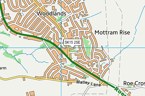 SK15 2SE map - OS VectorMap District (Ordnance Survey)