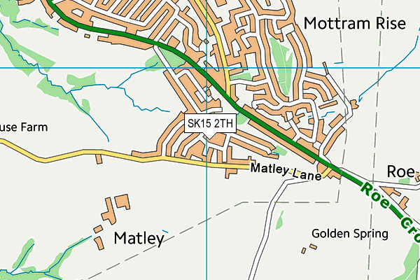 SK15 2TH map - OS VectorMap District (Ordnance Survey)