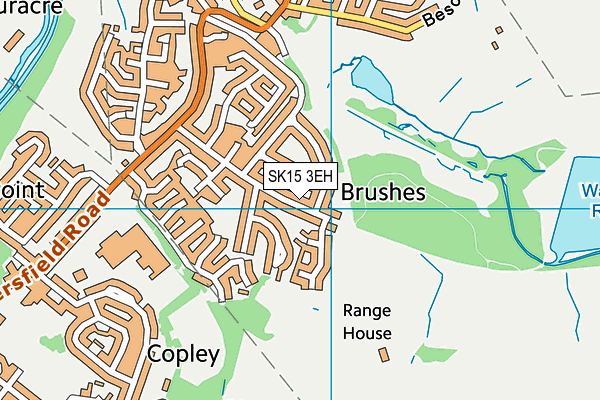 SK15 3EH map - OS VectorMap District (Ordnance Survey)