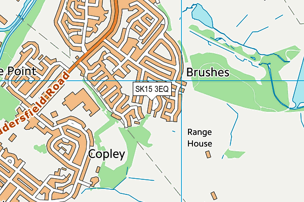 SK15 3EQ map - OS VectorMap District (Ordnance Survey)