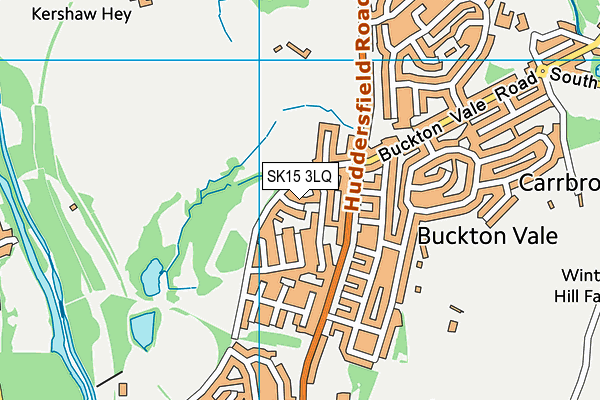 SK15 3LQ map - OS VectorMap District (Ordnance Survey)