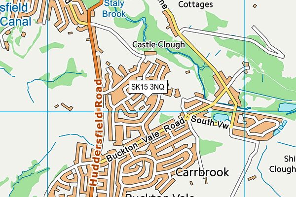 SK15 3NQ map - OS VectorMap District (Ordnance Survey)